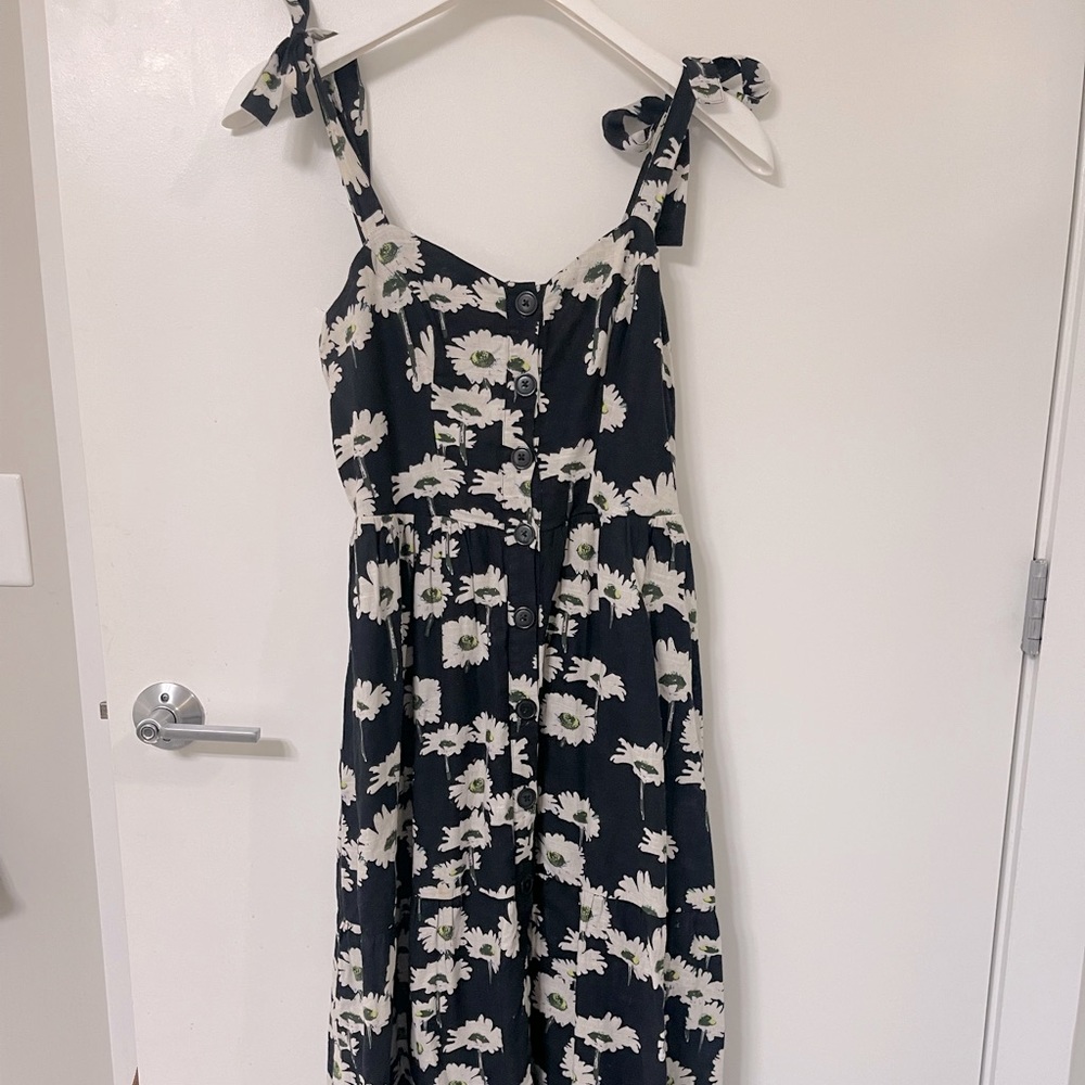 Urban Outfitters floral midi dress with tie straps